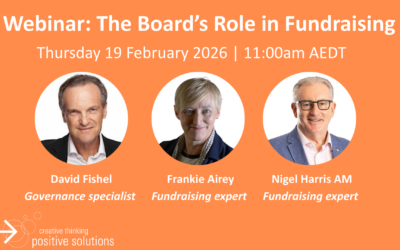 Webinar Recording: The Board’s Role in Fundraising